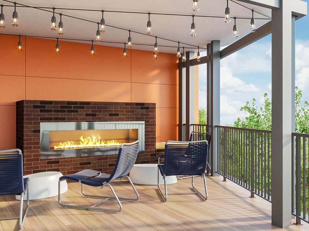 Clubhouse With Fireplace Clubhouse With Fireplace at Link Apartments® Grant Park, Atlanta, Georgia