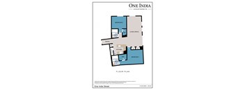 a floor plan of one apartments