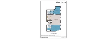 a floor plan of one apartments