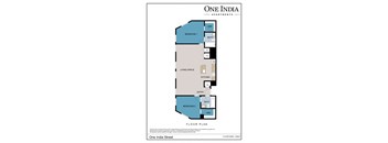 a floor plan of a one apartment