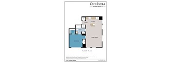 a floor plan of one apartments