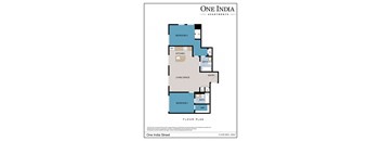 a floor plan of one apartments