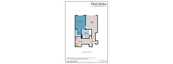 a floor plan of one apartments