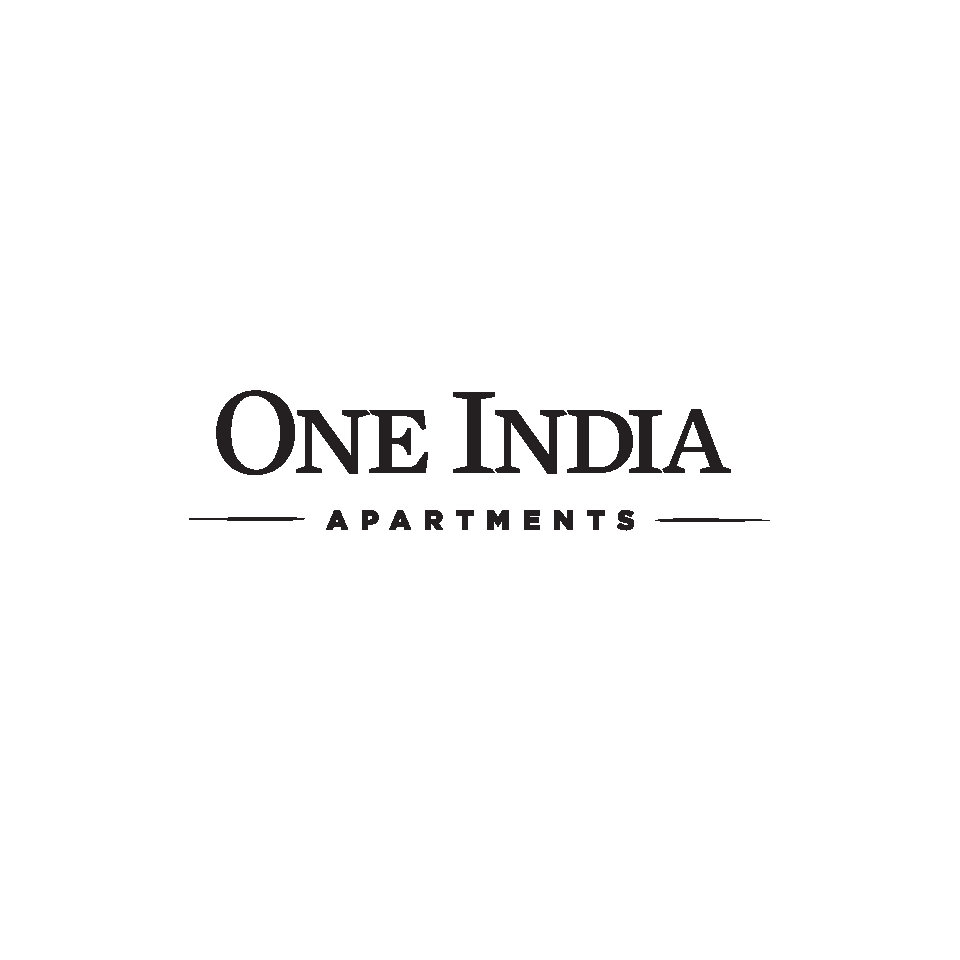 A logo for "One India Apartments" is displayed.
