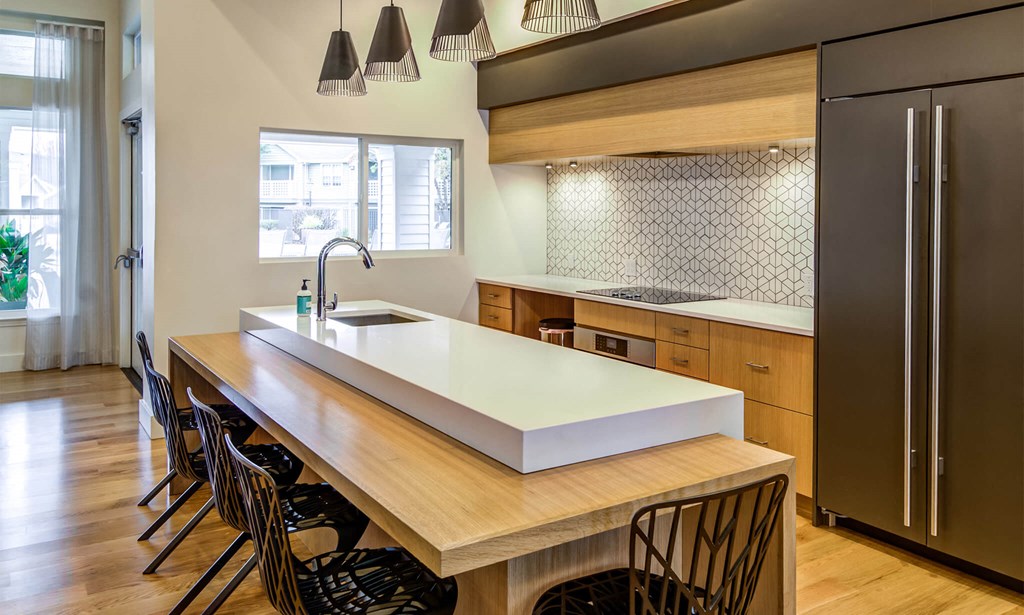 resident lounge demonstration kitchen