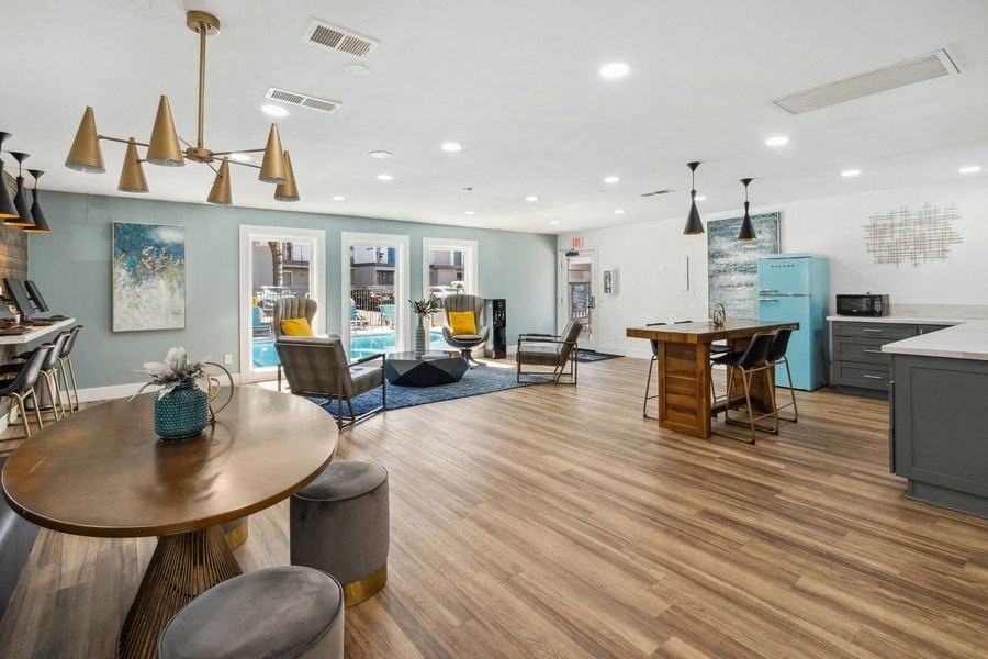 Business Center Views at The District Apartment Homes