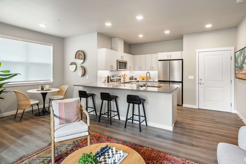 Living space at Zera at Reed Crossing - Photo Gallery 1
