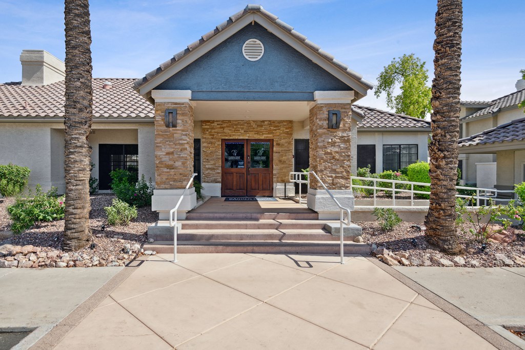 Office entrance at Garden Grove Apartments