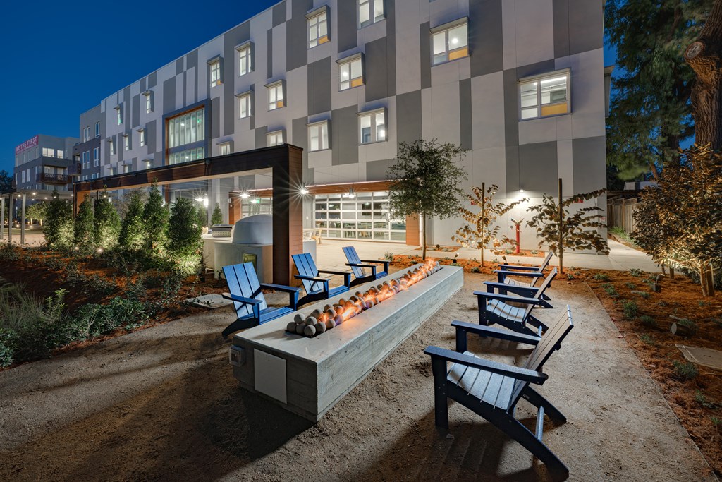 outdoor firepit at Ladera