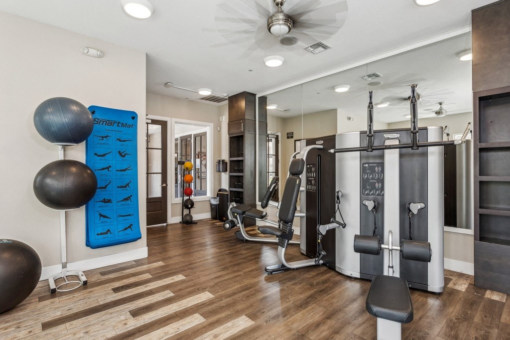 a gym with a bunch of punching bags in it