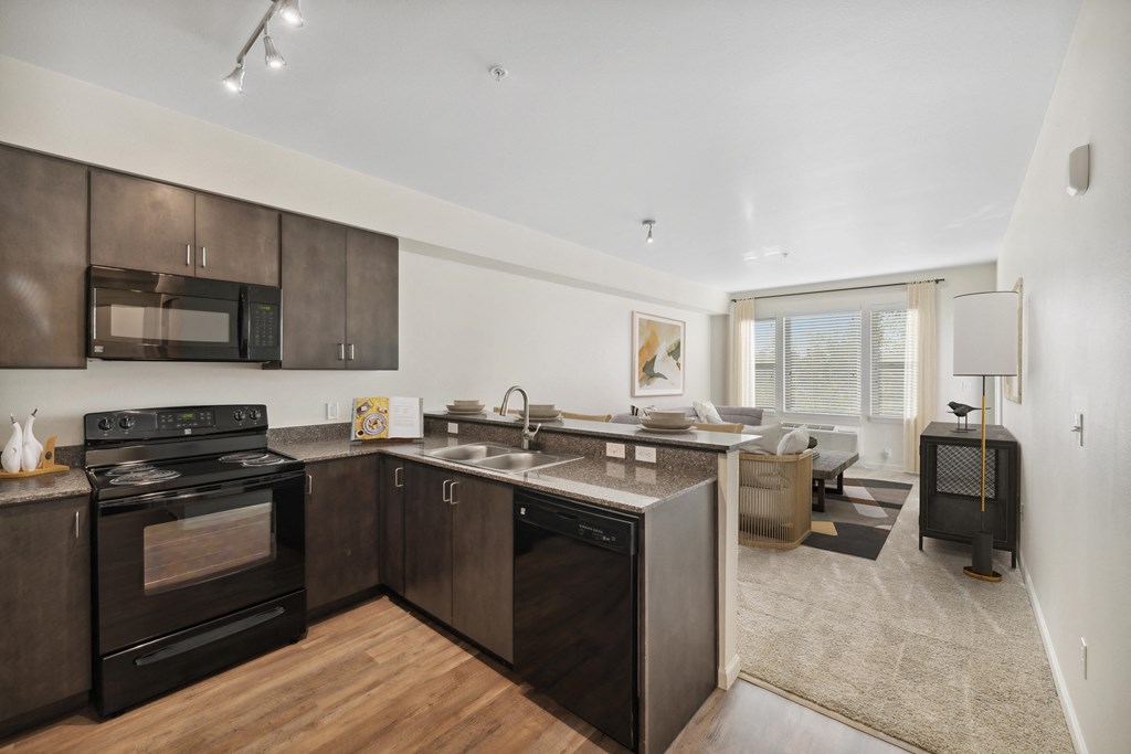 Kitchen at Maddox Apartments