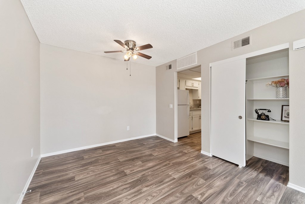 dining area with ceiling fan at Terrace Gardens Apartment Homes, Escondido
