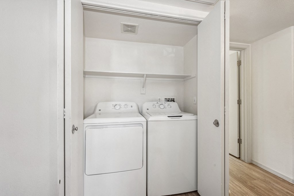 our apartments have a washer and dryer laundry room