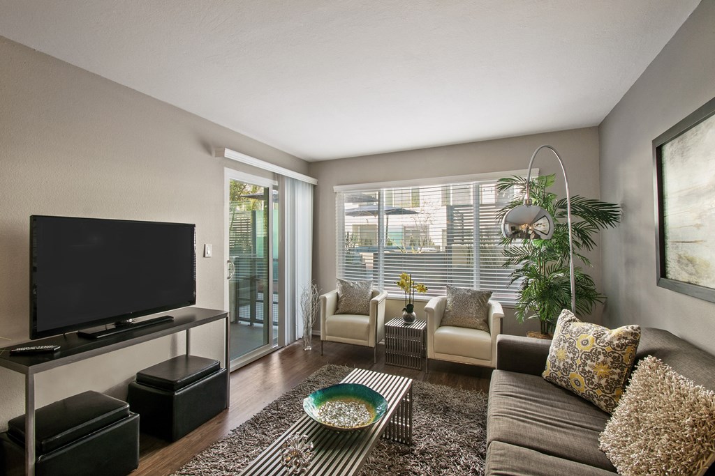 Modern Living Room at Pine at 6th