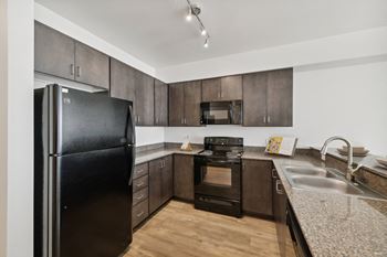 Kitchen area at Maddox Apartments