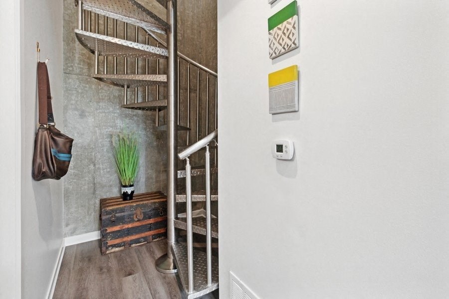 Spiral staircase at Block C