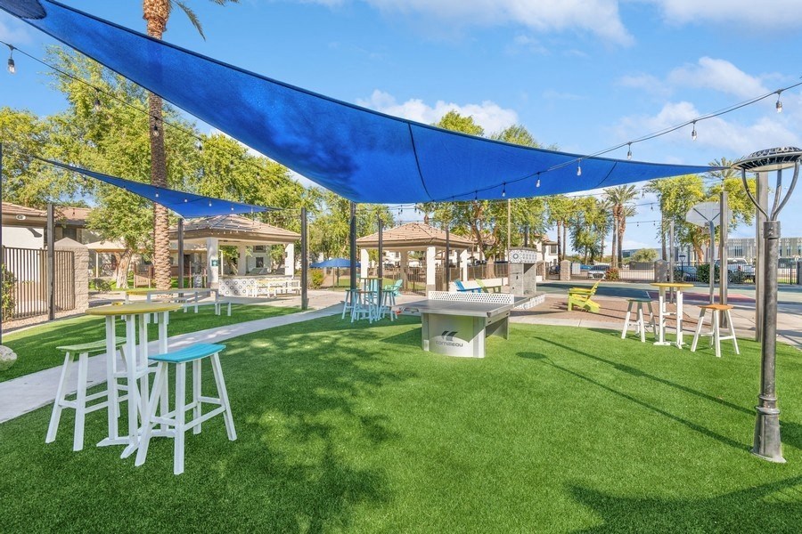 Outdoor area at Biscayne Bay Apartments