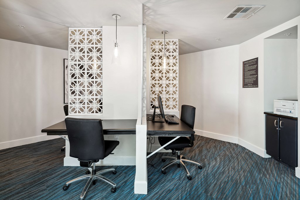 Desk space at Carillon Apartments