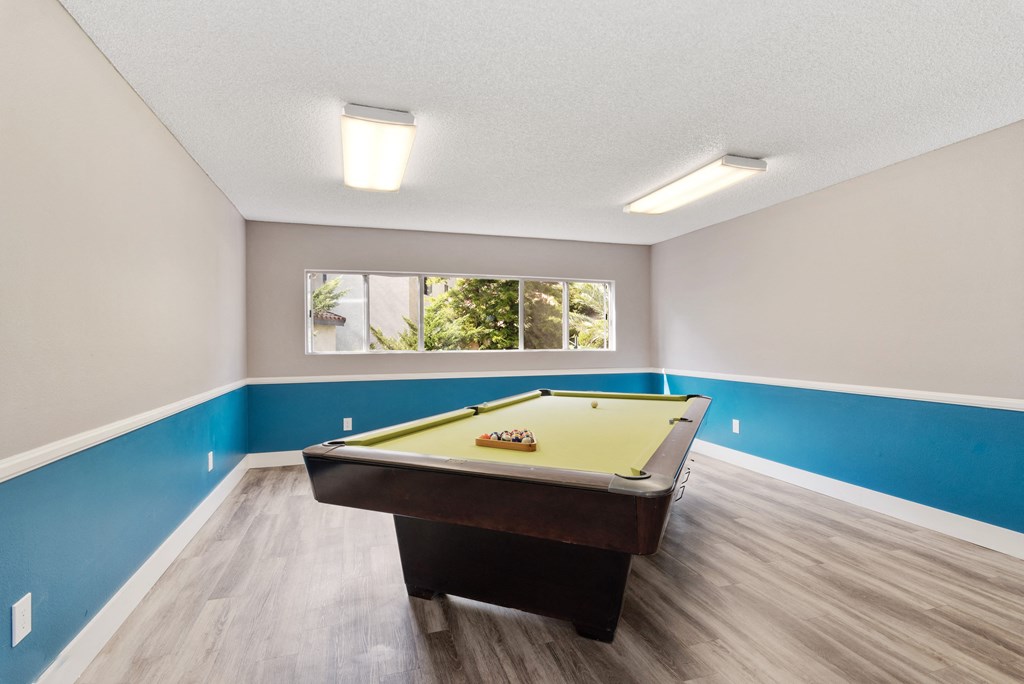 pool table at Terrace Gardens Apartment Homes, Escondido