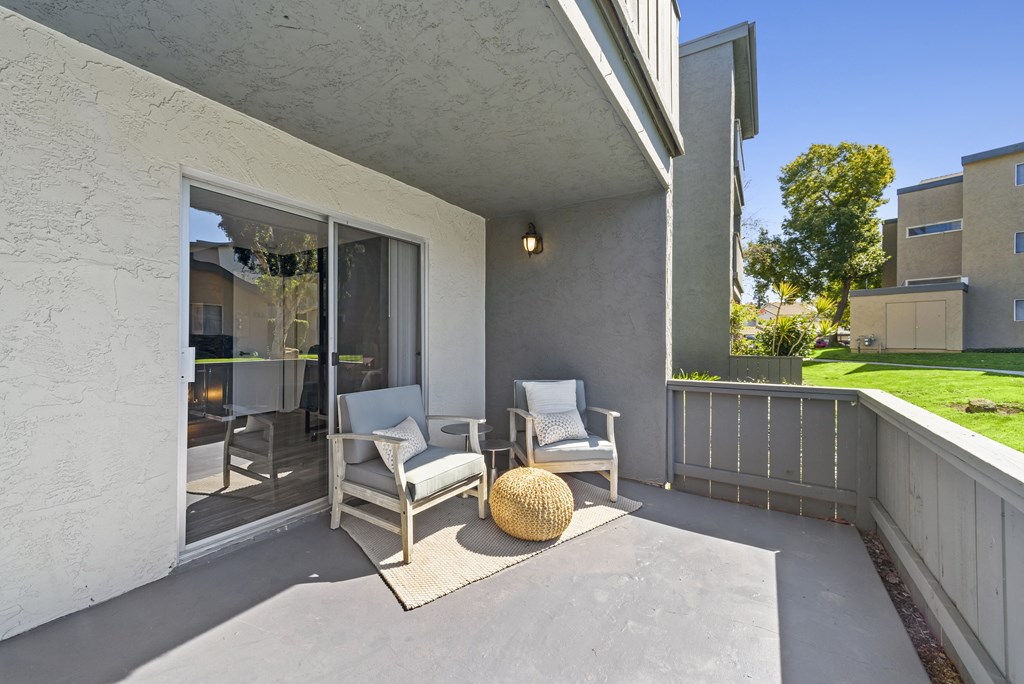 spacious balcony at  Morning View Terrace Apartment Homes, California, 92026