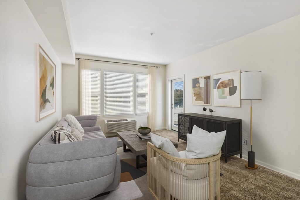 Living area at Maddox Apartments