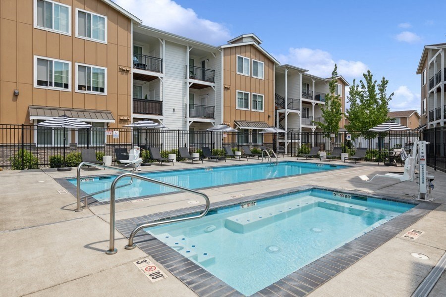 Sparkling pool at Hearth