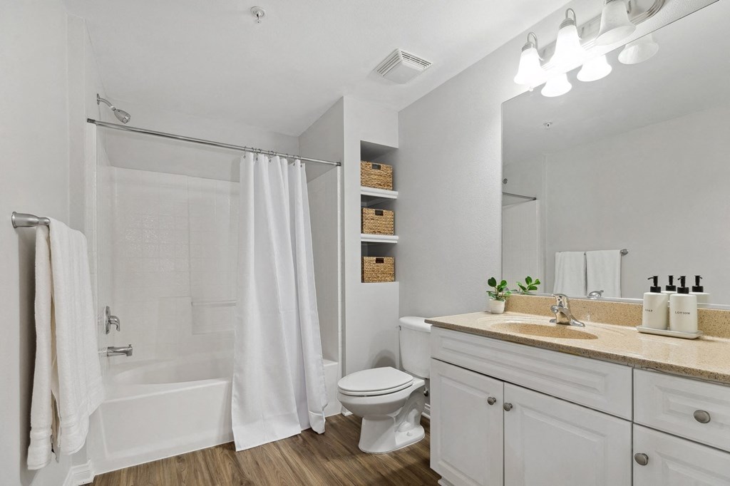 Spacious bathroom at Enclave at Warner Center