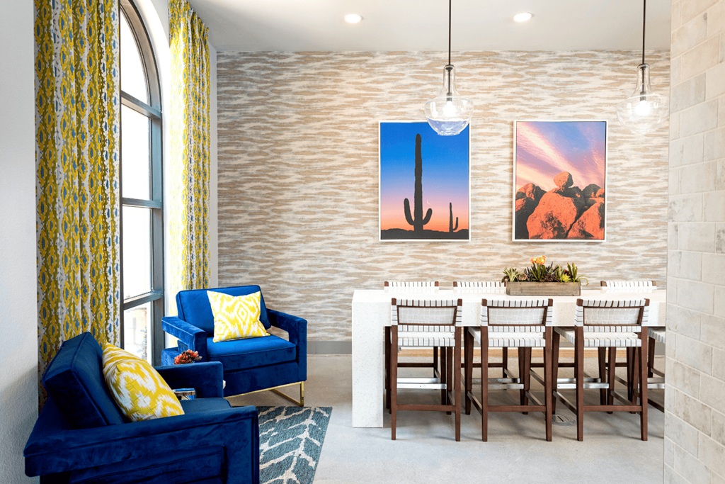 Living Room Come Dining Area at Las Positas Apartments , Camarillo, CA, 93010