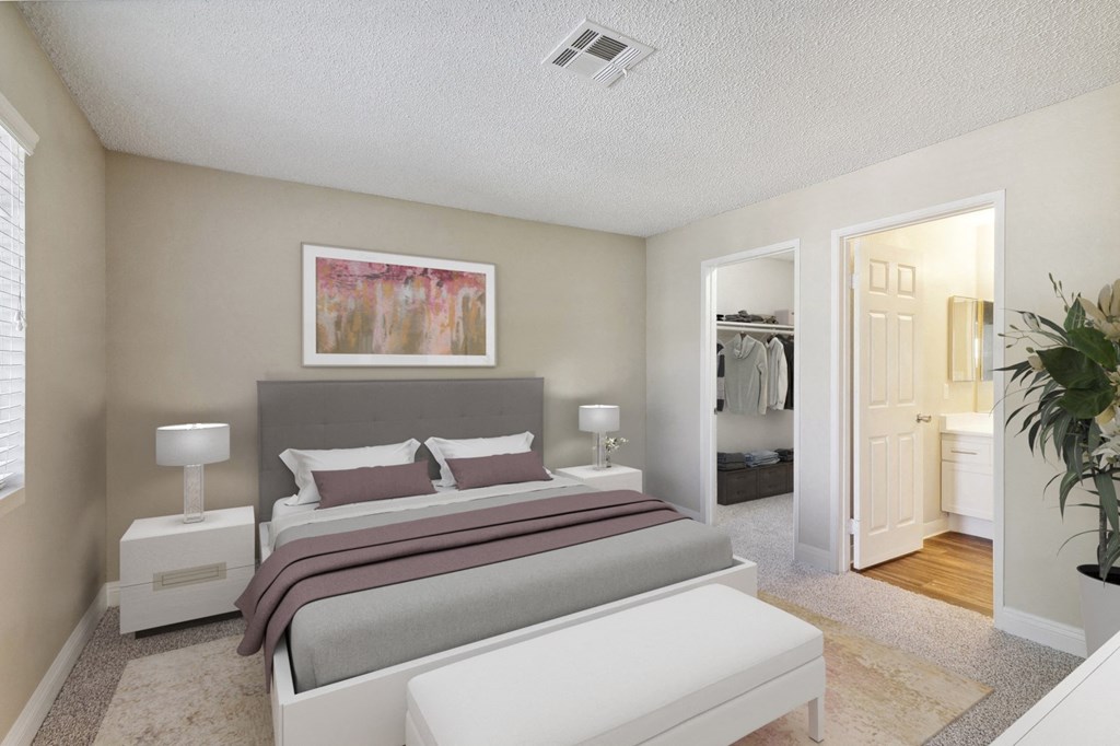 bedroom with nightstands