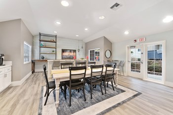 spacious clubhouse with spacious dining area at Terrace Gardens Apartment Homes, Escondido, CA