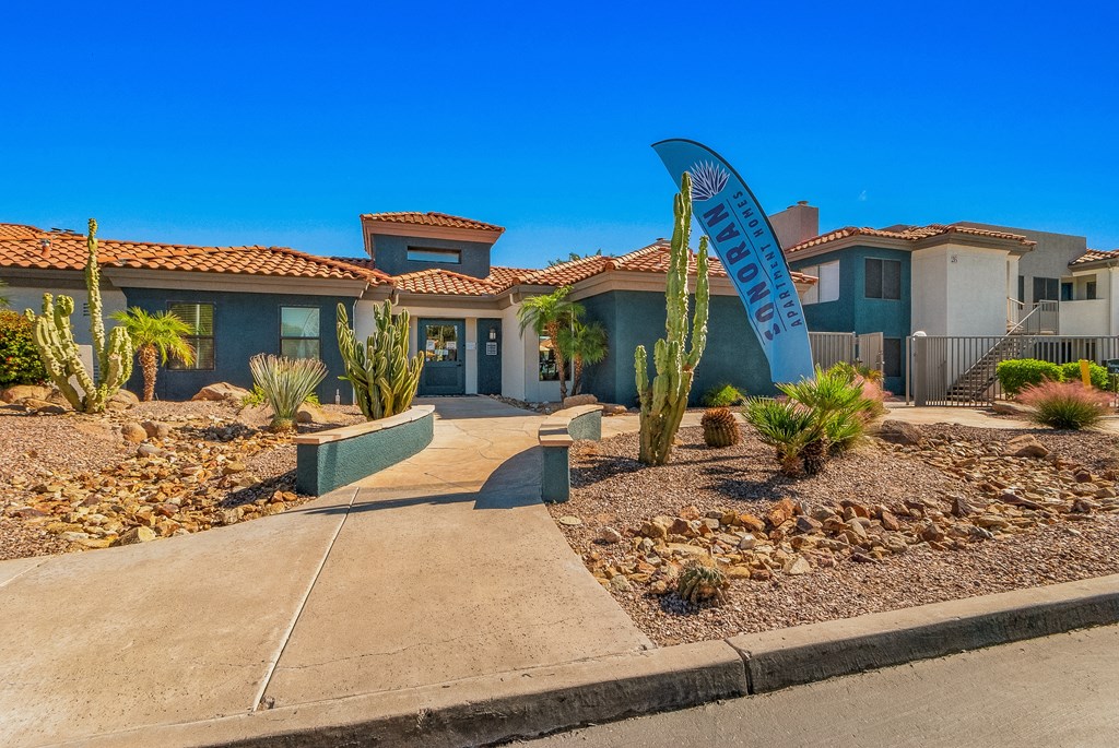 entrance at Sonoran Apartments