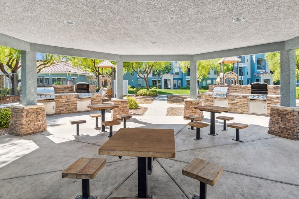 Outdoor seating at Azure Apartment Homes