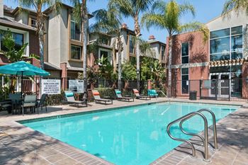Resort Style Pool Views at Ontario Town Square Townhomes