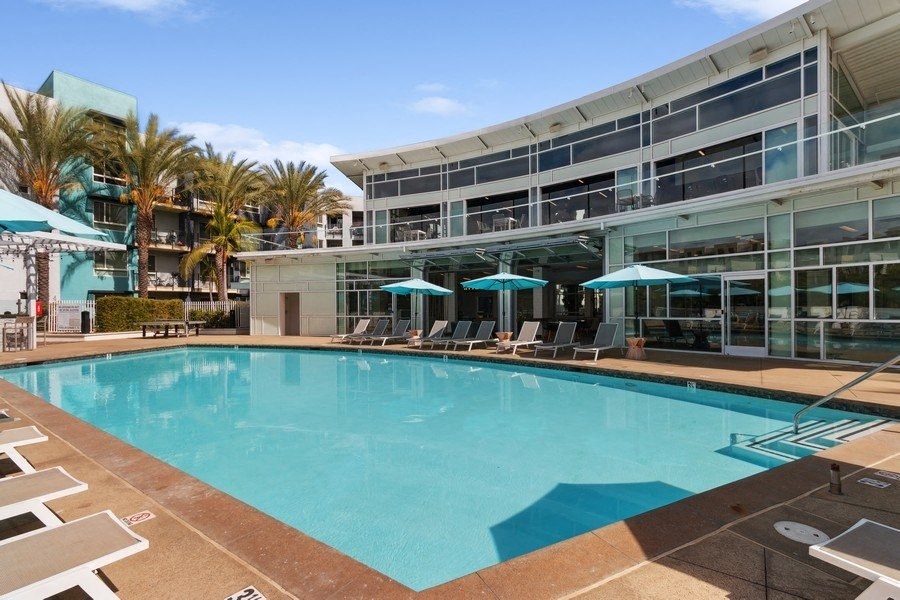 sparkling pool at Domain San Diego