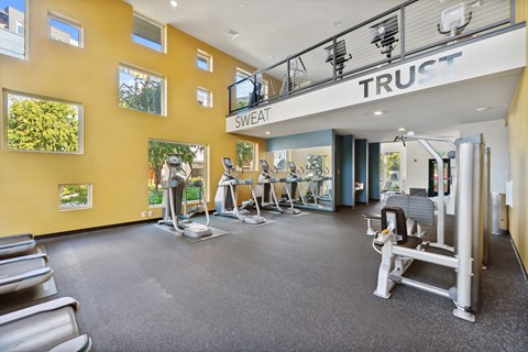 Fitness center at Vue 22