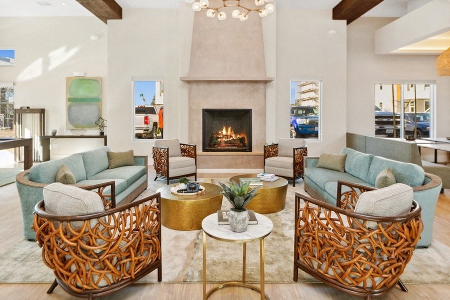 Lobby Seating Area at BRIX325 Apartments