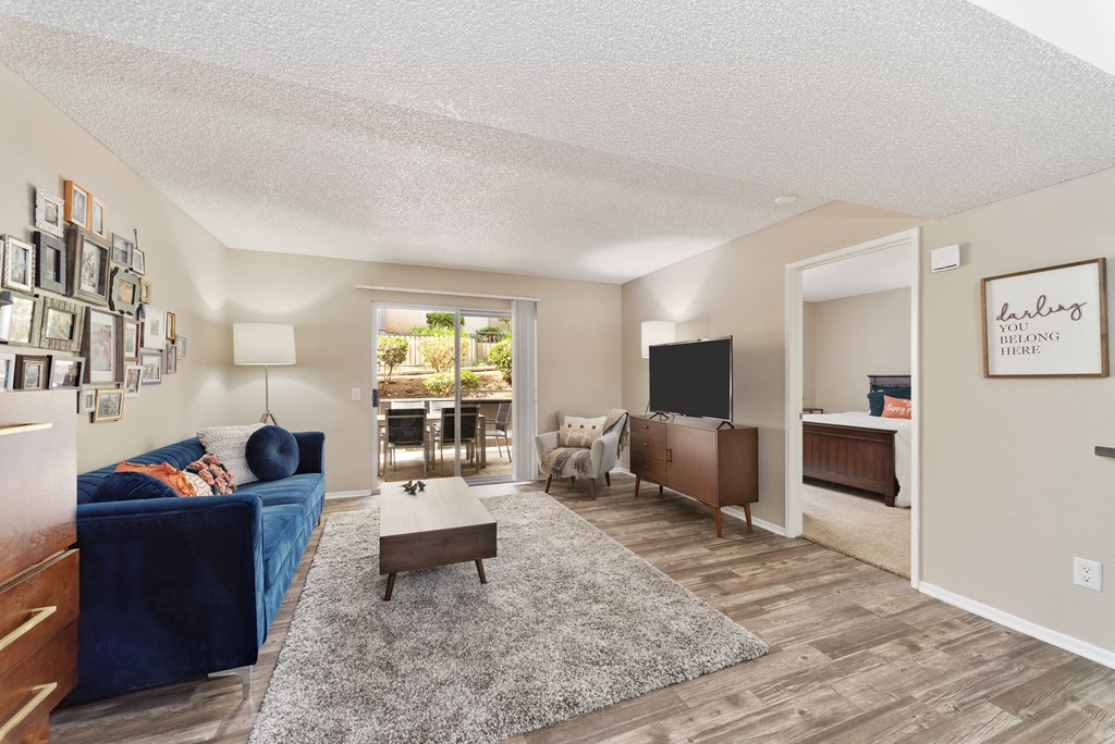 spacious living room at Terrace Gardens Apartment Homes, Escondido