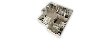 1x1 - Unit A - 758 sq ft optimized at The Landing at College Square, Sacramento 95823