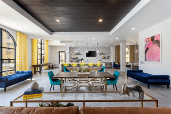 Posh Lounge Area In Clubhouse at Las Positas Apartments, Camarillo, CA, 93010