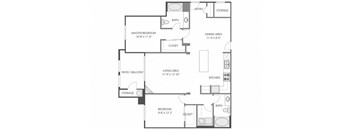 B4 Floor Plan at Victoria Arbors Apartment Homes