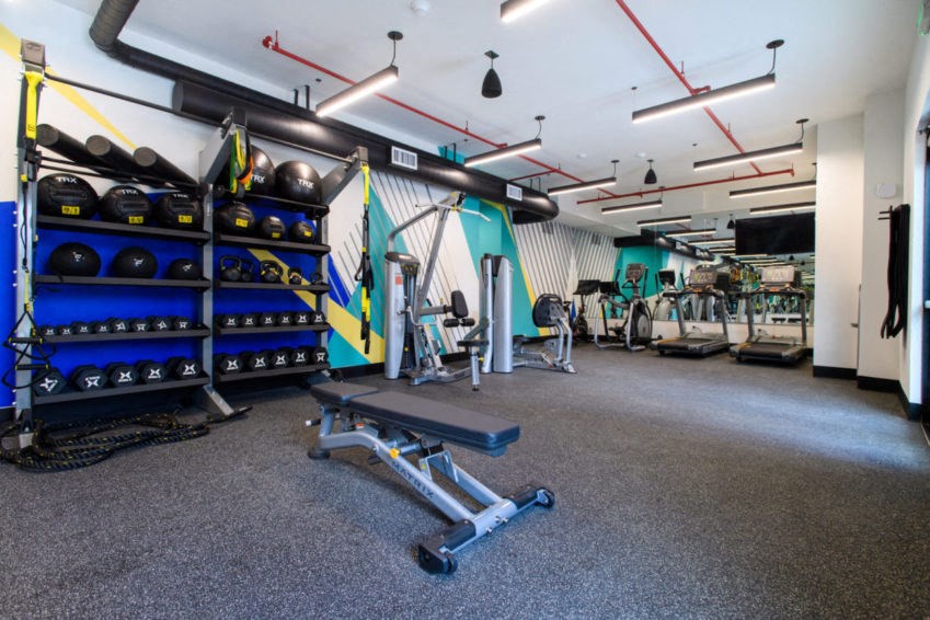 Weight Lifting at Eleanor H16 Apartments