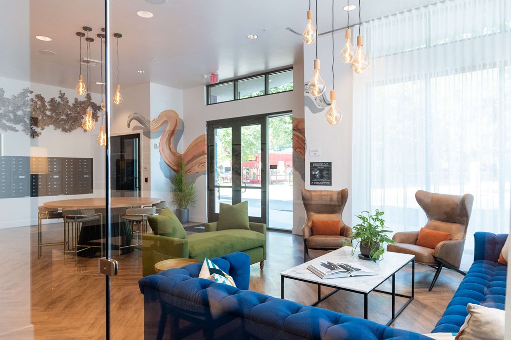 Seating Area in Lounge at Eleanor H16 Apartments