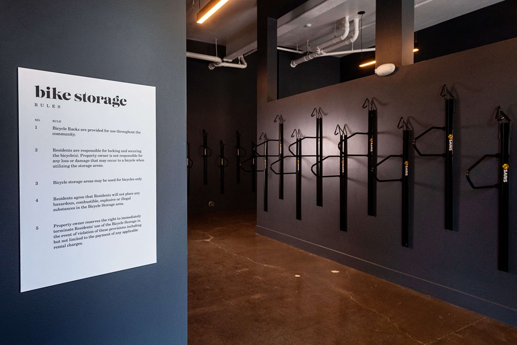 Bike Storage at Eleanor H16 Apartments