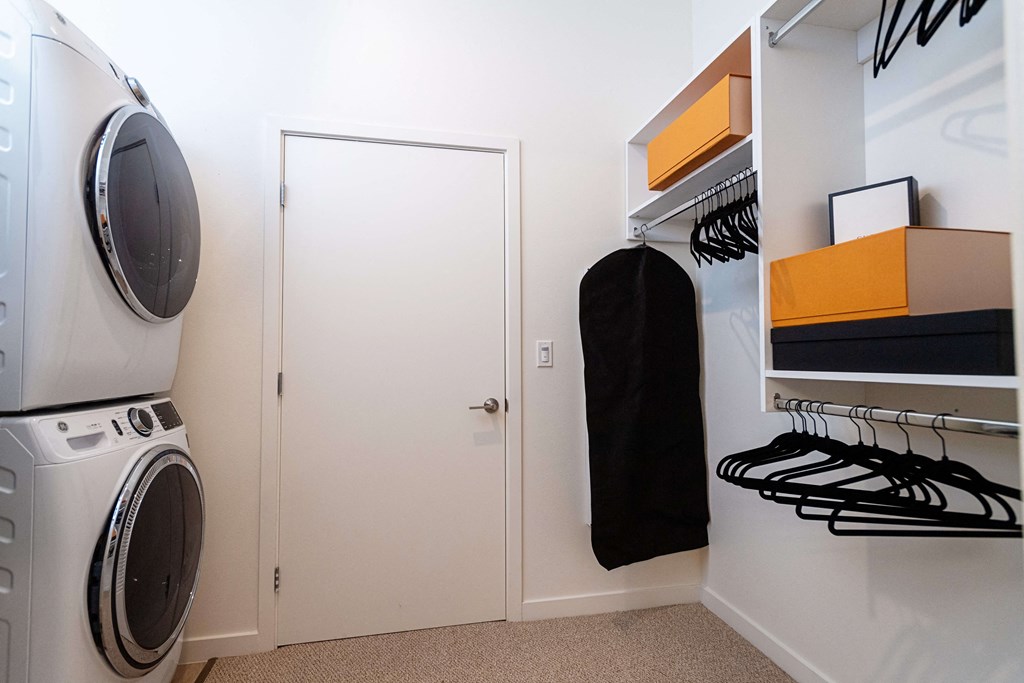 Washer and Dryer at Eleanor H16 Apartments