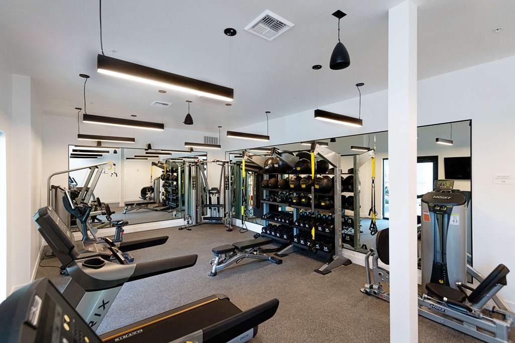 State of the Art Gym at Eleanor H16 Apartments