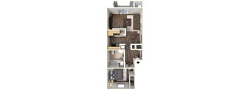 A1 floor plan at 2150 Apartments