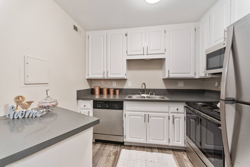 modern spacious kitchen at Terrace Gardens Apartment Homes, Escondido