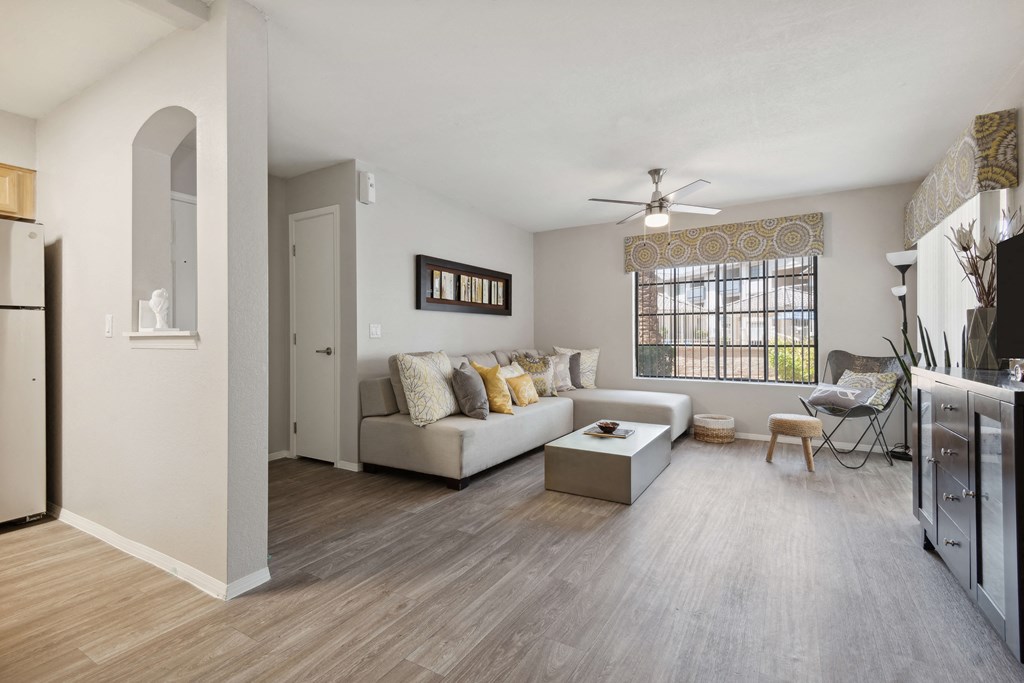 Open floor plan at Garden Grove Apartments