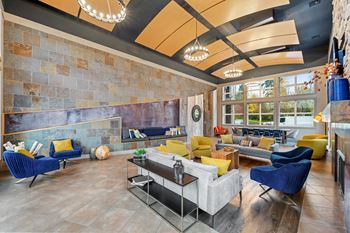 Resident lounge at Beaumont Apartments, 14001 NE 183rd Street, WA