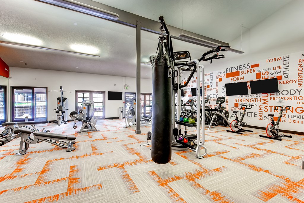 State of the Art Fitness Center at 3300 Tamarac Apartments